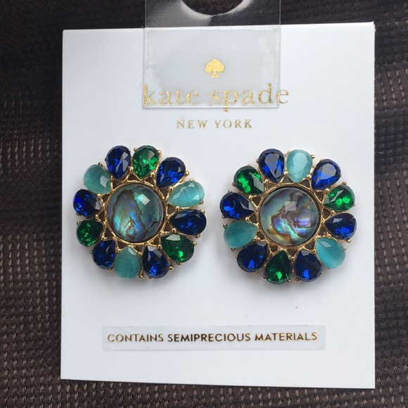 kate spade Jewelry - Kate Spade Peacock Way Earrings
